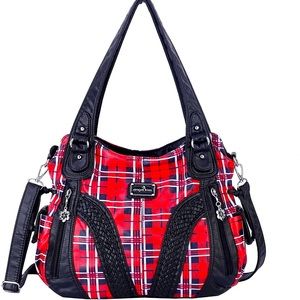 Angelkiss Top Handle Satchel Handbags Shoulder Bag Messenger Tote Soft Washed